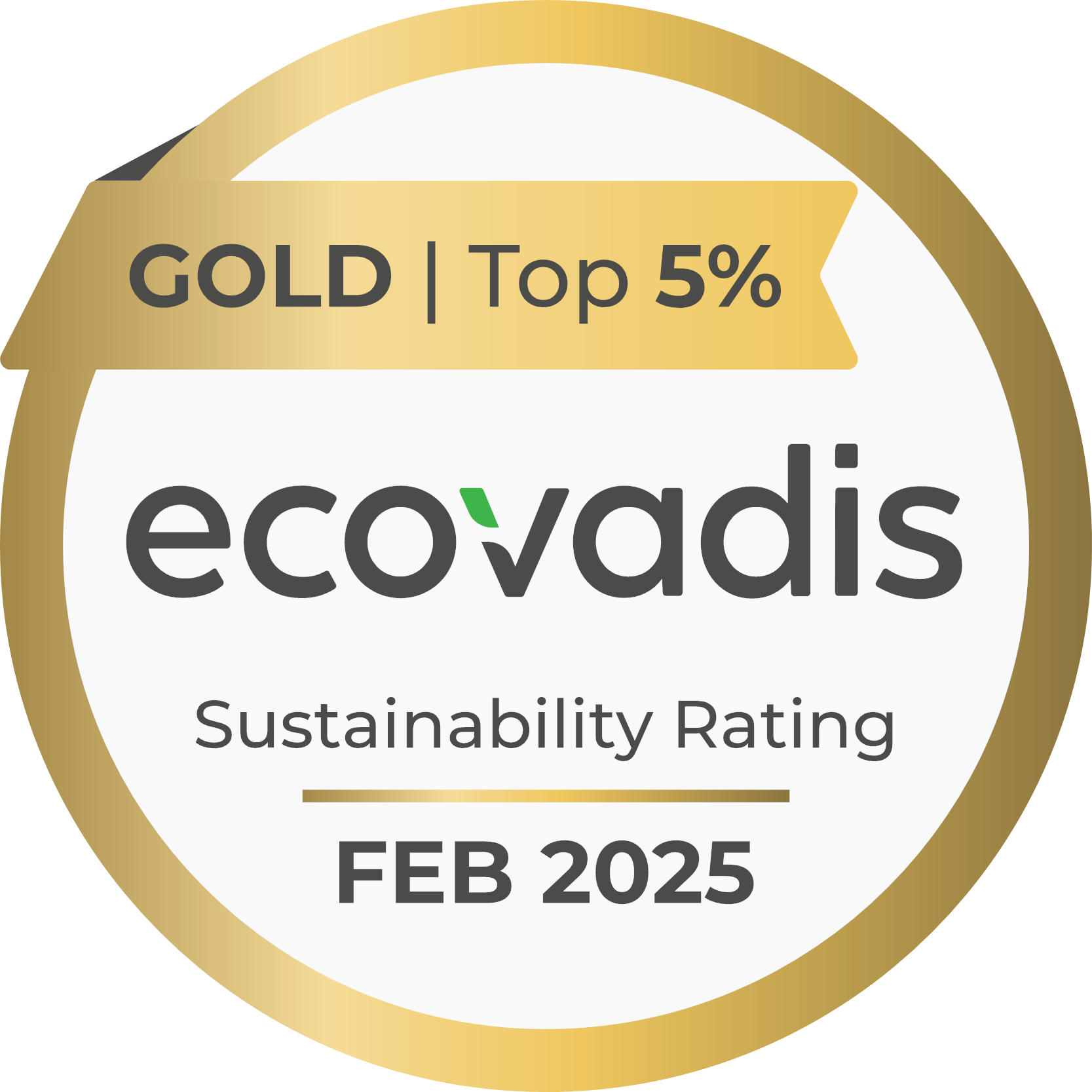 EcoVadis Gold Medal