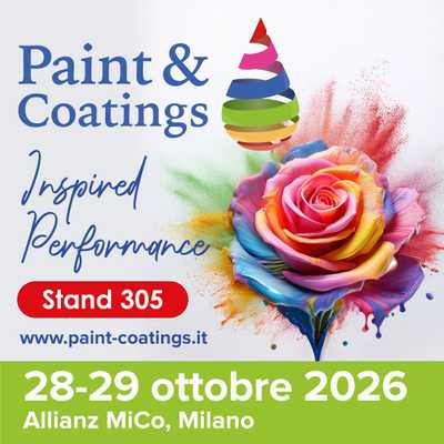 Besuchen Sie uns auf der Paint & Coatings Italy am Stand 305