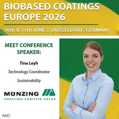 Meet us at Biobased Coatings Europe Conference
