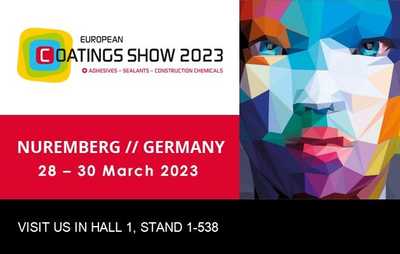 Machen Sie sich bereit für die EUROPEAN COATINGS SHOW