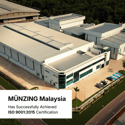 MÜNZING Malaysia erhält ISO 9001:2015 Zertifizierung
